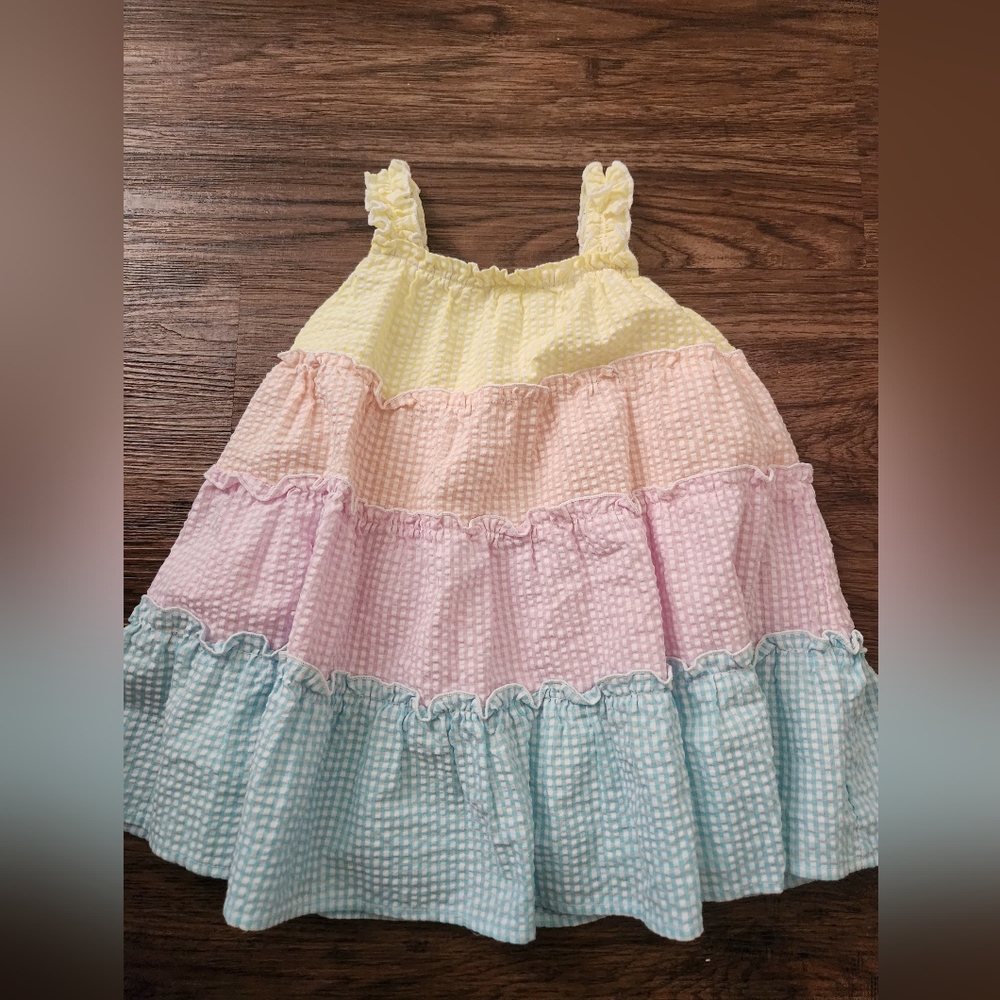 Bonnie Jean Pastel Ruffled Dress
